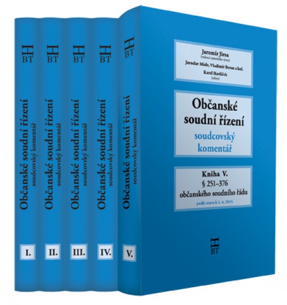 Občanské soudní řízení. Soudcovský komentář. Komplet I.-V. díl