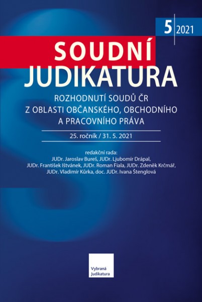 Soudní judikatura - rozhodnutí soudů z oblasti občanského, obchodního a pracovního práva