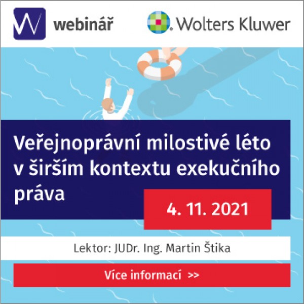 Veřejnoprávní milostivé léto v širším kontextu exekučního práva (WEBINÁŘ)