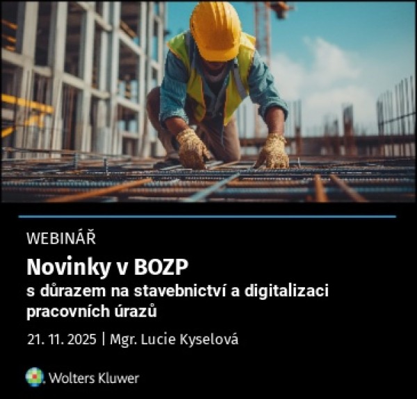 Novinky v BOZP s důrazem na stavebnictví a digitalizaci pracovních úrazů