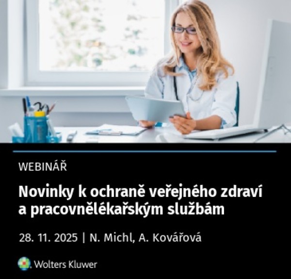 Novinky k ochraně veřejného zdraví a pracovnělékařským službám