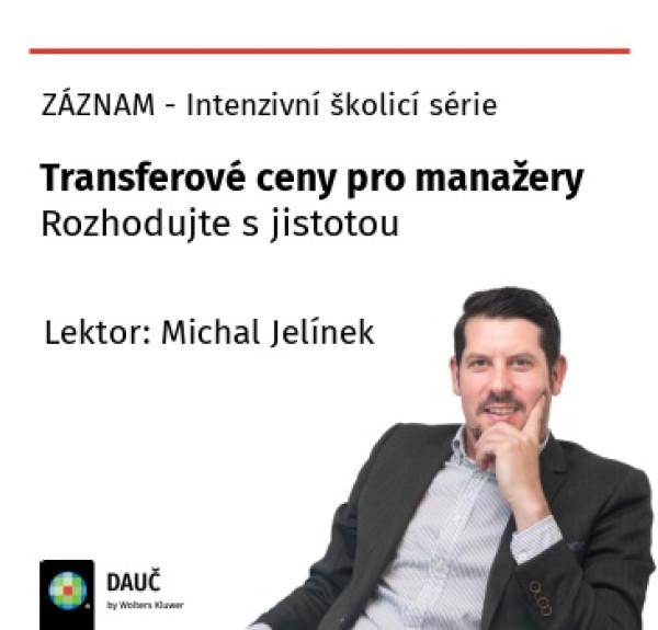 Transferové ceny pro manažery - záznam 3 webinářů