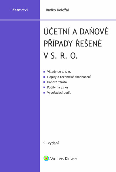 Účetní a daňové případy řešené v s. r. o., 9. vydání