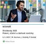 Dividendy 2025: právní, účetní a daňové novinky