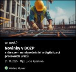 Novinky v BOZP s důrazem na stavebnictví a digitalizaci pracovních úrazů