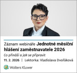 Jednotné měsíční hlášení zaměstnavatele 2026 - záznam webináře