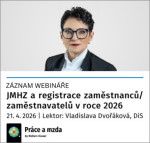 JMHZ a registrace zaměstnanců/zaměstnavatelů v roce 2026 - záznam webináře