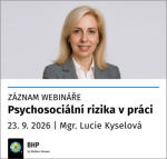 Psychosociální rizika v práci - záznam webináře